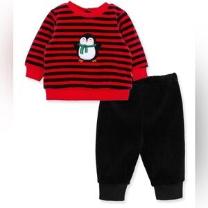 Penguin sweater pants set. 6 months. NWT